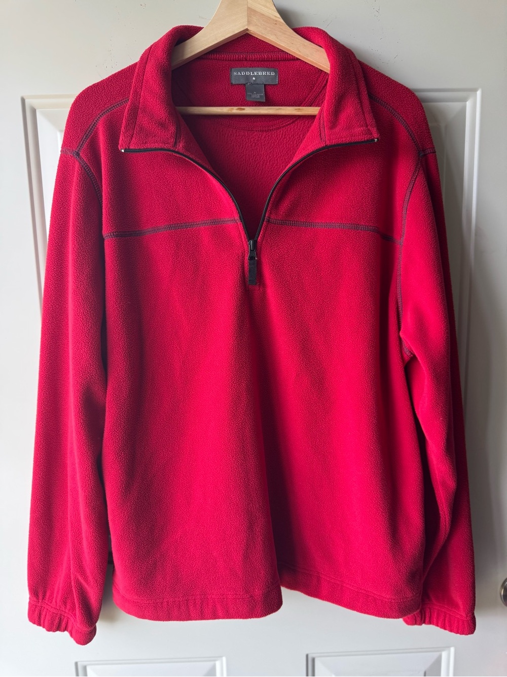 Saddlebred Red Half-Zip Fleece Pullover